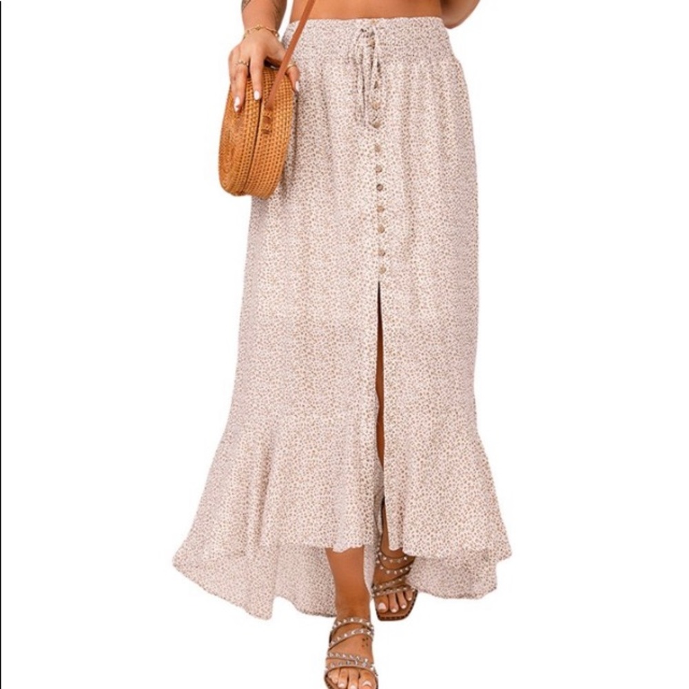Cute Sexy Comfy Hi-Low Flirty Long Split Skirt